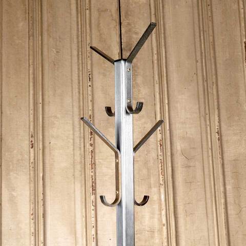 #52113 Vintage Metal Coat & Hat Rack Hall Tree image 2