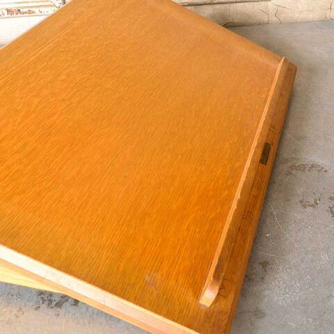 #52147 Antique Lazy Susan Oak Book Stand image 3