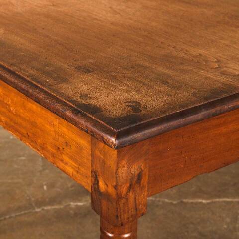 #52149 Antique Wood Table w/ Turned Legs image 4