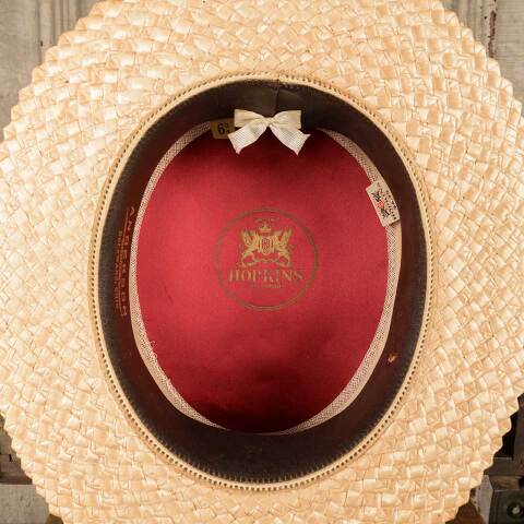 #52217 Antique HOPKINS BALTIMORE Straw Hat image 5
