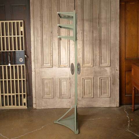 #52247 Vintage Metal Office Valet Coat & Hat Rack image 6