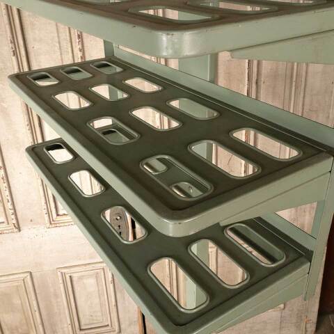 #52247 Vintage Metal Office Valet Coat & Hat Rack image 7