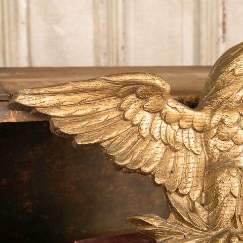 #52261 Antique Carved Wood Eagle Decoration image 5