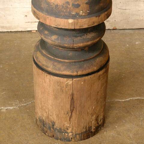 #52389 Salvaged Antique Turned Wood Newel Post image 7