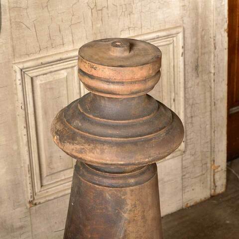 #52391 Salvaged Antique Turned Wood Newel Post image 2