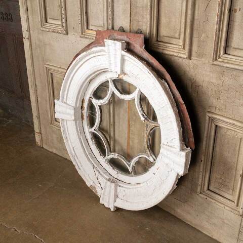 #52480 Salvaged Antique Round Divided Lite Window image 5