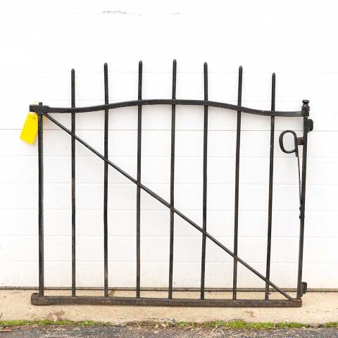 #52491 37x35 Antique Wrought Iron Garden Gate image 5