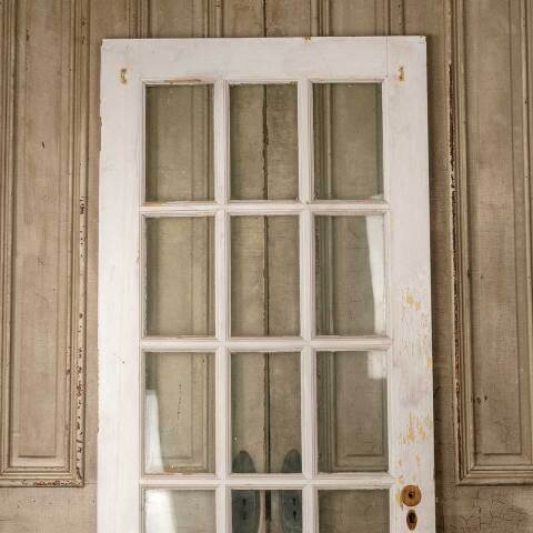 #52517 34x81 Salvaged Antique 15 Lite French Door image 2