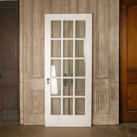#52517 34x81 Salvaged Antique 15 Lite French Door image 4
