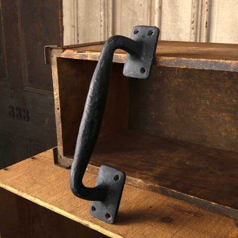 #52535 Salvaged Cast Iron Door Handle Hardware image 2
