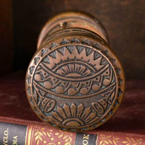 #52555 Antique Brass Victorian Door Hardware Set image 7