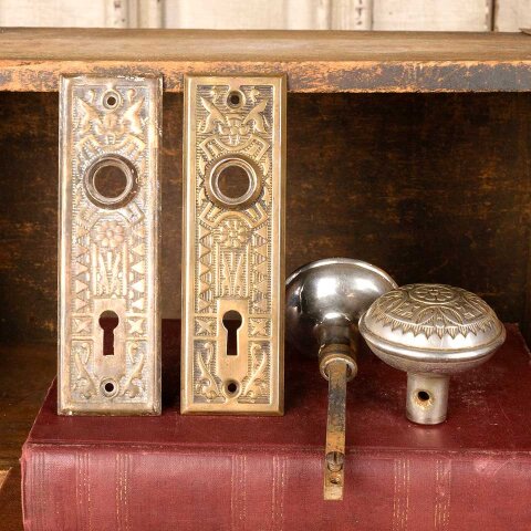 #52566 Antique Sargent Doorknob Door Hardware Set image 5