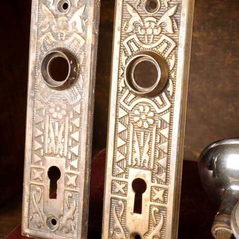 #52566 Antique Sargent Doorknob Door Hardware Set image 6