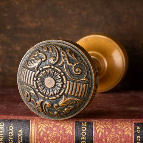 #52568 Antique Penn Hardware Company Doorknobs image 4