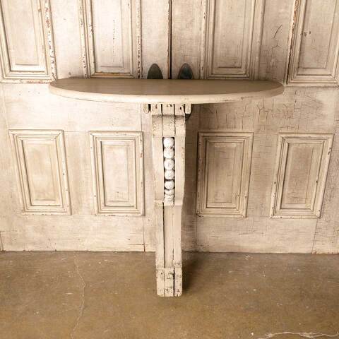 #52576 Repurposed Wood Corbel Bracket Table image 2