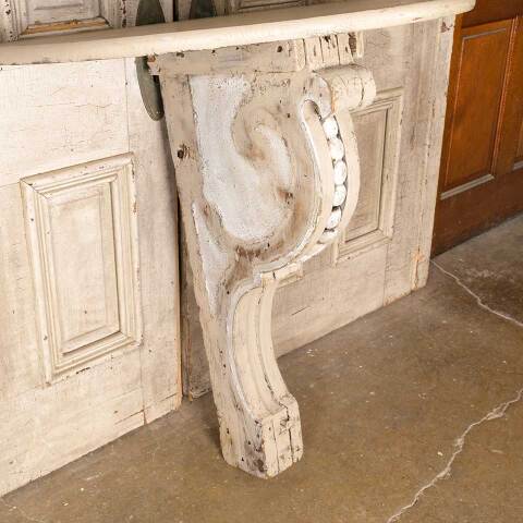 #52576 Repurposed Wood Corbel Bracket Table image 3