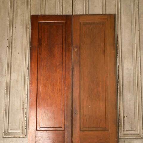 #52593 36x87 Antique 2 Panel Pine Cabinet Doors image 8