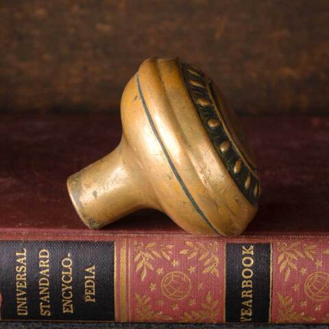 #52603 Antique Brass Egg & Dart Doorknob Hardware image 5
