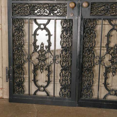 #52620 59x80 Vintage Metal Security Storm Doors image 2