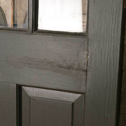 #52622 32x80 Salvaged 9 Lite Entry Wood Door image 4