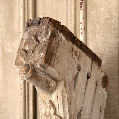 #52666 Salvaged Antique Wood House Corbel Bracket image 4