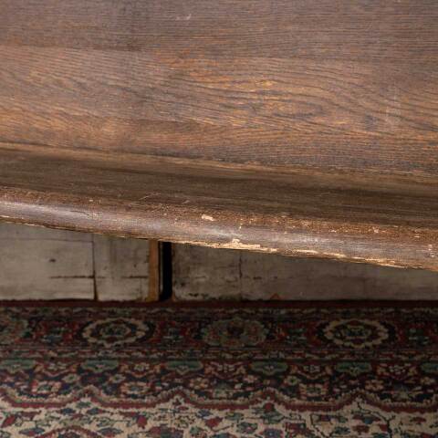 #52686 Salvaged Antique Oak Church Pew Bench image 6