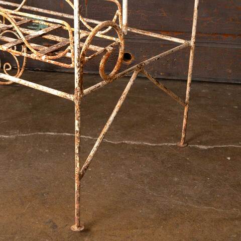 #52691 Painted Metal Tiered Plant Stand Cart image 7