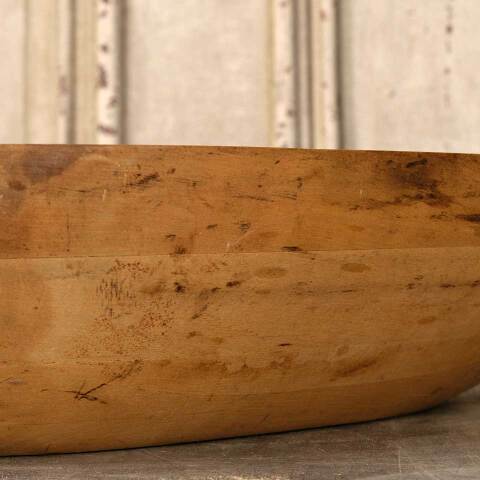 #52713 Antique Primitive Wood Dough Bowl image 7