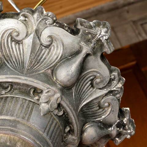 #52736 Salvaged Antique Flush Mount Light Fixture image 5