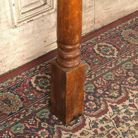 #52741 Salvaged Antique Oak Staircase Newel Post image 3