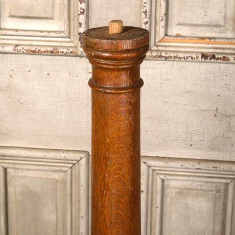 #52741 Salvaged Antique Oak Staircase Newel Post image 5