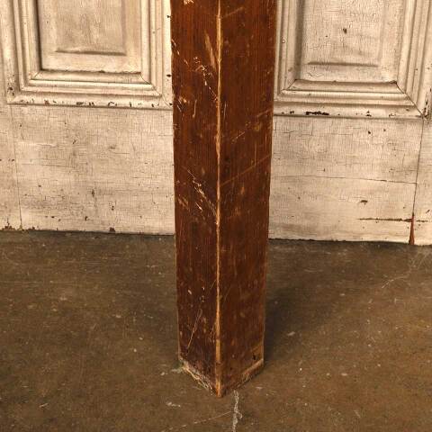 #52742 Salvaged Pine Wood Staircase Newel Post image 3