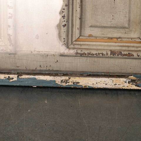 #52746 33x39 Antique Wood Window w/ Wavy Glass image 8