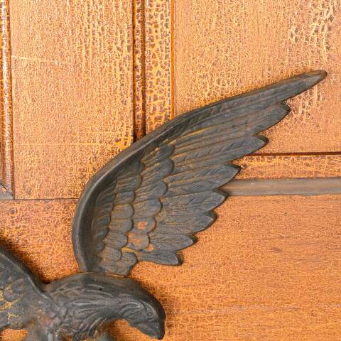 #52762 Vintage Cast Iron Bald Eagle Ornament image 4