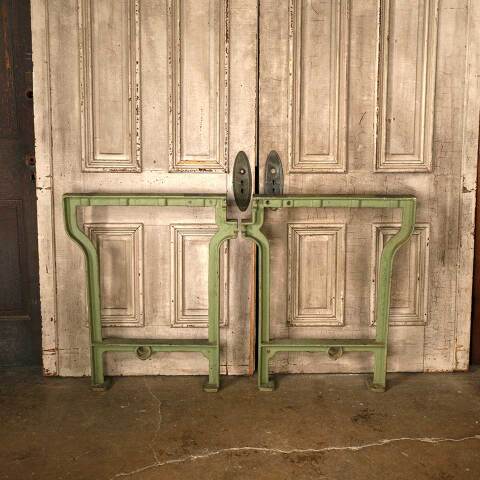 #52772 Salvaged Industrial Cast Iron Table Legs image 6