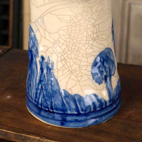 #52780 Antique Old Sleepy Eye Stoneware Pitcher image 7