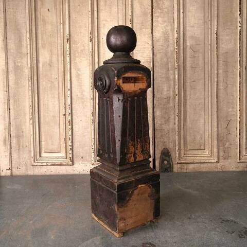 #52813 Salvaged Small Antique Wood Newel Post image 7