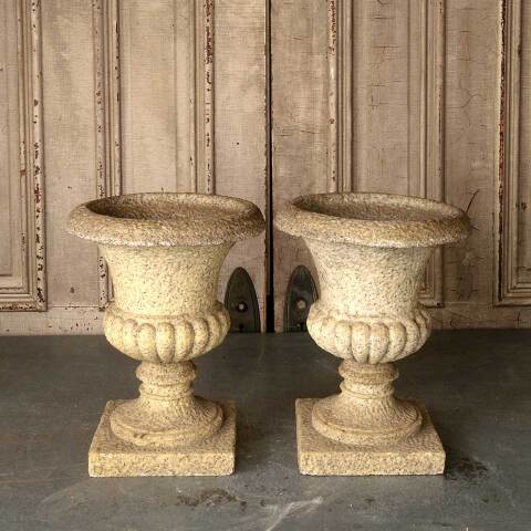 #52815 Vintage Resin Garden Patio Urn Planters image 2