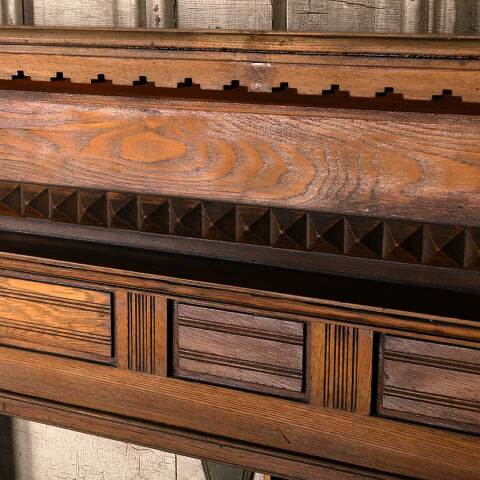 #52826 60x49 Antique Victorian Fireplace Mantel image 8