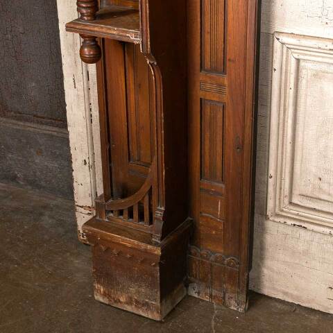 #52829 60x49 Antique Victorian Fireplace Mantel image 8