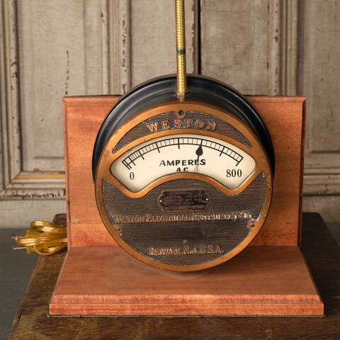 #52856 Repurposed Vintage Electric Meter Table Lamp image 6