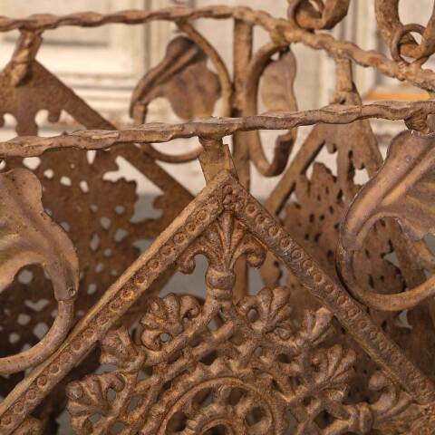 #52865 Vintage Square Metal Planter with Handles image 6