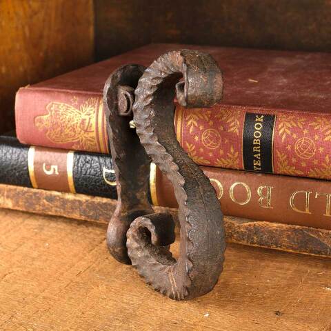 #52874 Antique Wrought Iron Scroll Door Knocker image 4