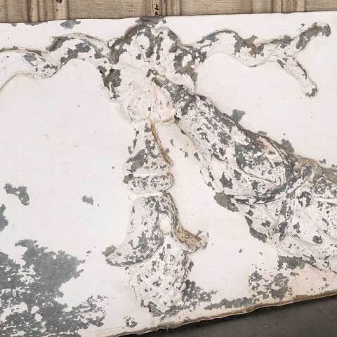 #52889 Antique Zinc Building Frieze Swag Ornament image 3