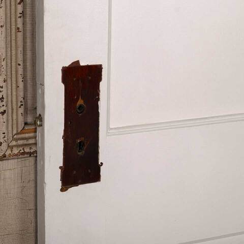 #52893 24x78 Salvaged Antique 2 Panel Interior Door image 7