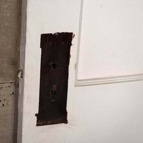 #52895 30x78 Salvaged Antique 2 Panel Interior Door image 8