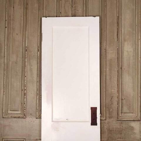 #52900 24x77 Salvaged Antique 2 Panel Interior Door image 2