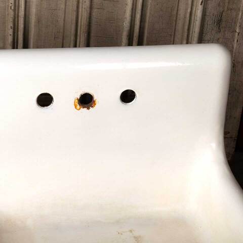 #52901 Antique Cast Iron Farmhouse Kitchen Sink image 2