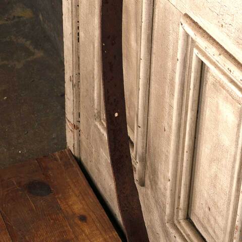 #52949 Large 45" Antique Rusty Iron Ring image 3