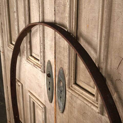 #52949 Large 45" Antique Rusty Iron Ring image 4